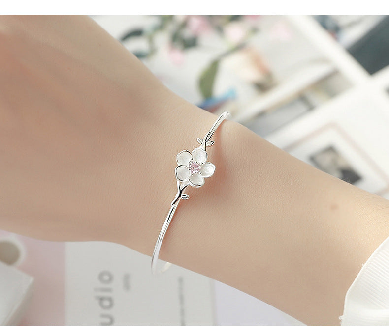 Bracciale  in argento Sakura S925 (Spedizione Gratuita)