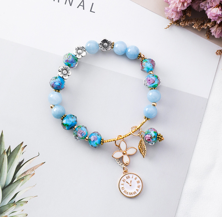 Braccialetto di cristallo fiore (Spedizione Gratuita) – Jewels & Love